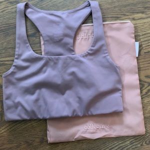 Girlfriend Collective rose quartz Paloma bra